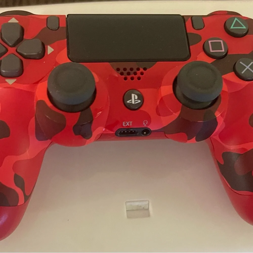 Sony Red and Black Camo Wireless Controller